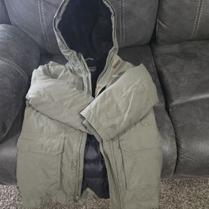Eddie Bauer Sage Green Hooded Men's Jacket
